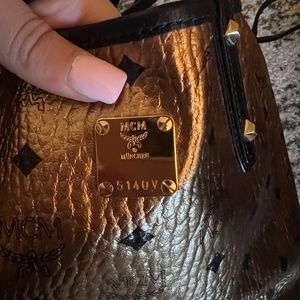 COPY - MCM Metallic Tote Bag